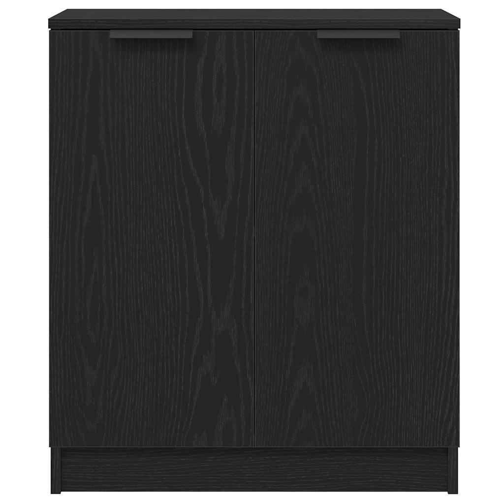 3-teilige Sideboards aus schwarzem Eichenholzwerkstoff